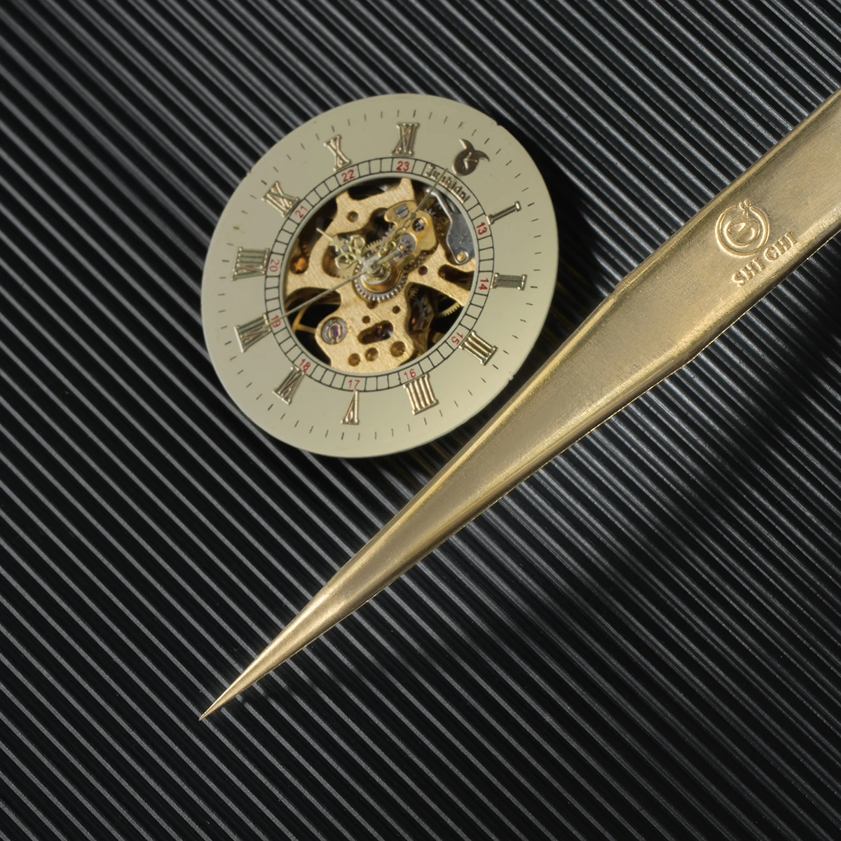 Watch Repair Tool Precision Brass Tweezers Hand-polished Non-Magnetic with Very Fine Point Tip for Watchmaker Repair Accessories