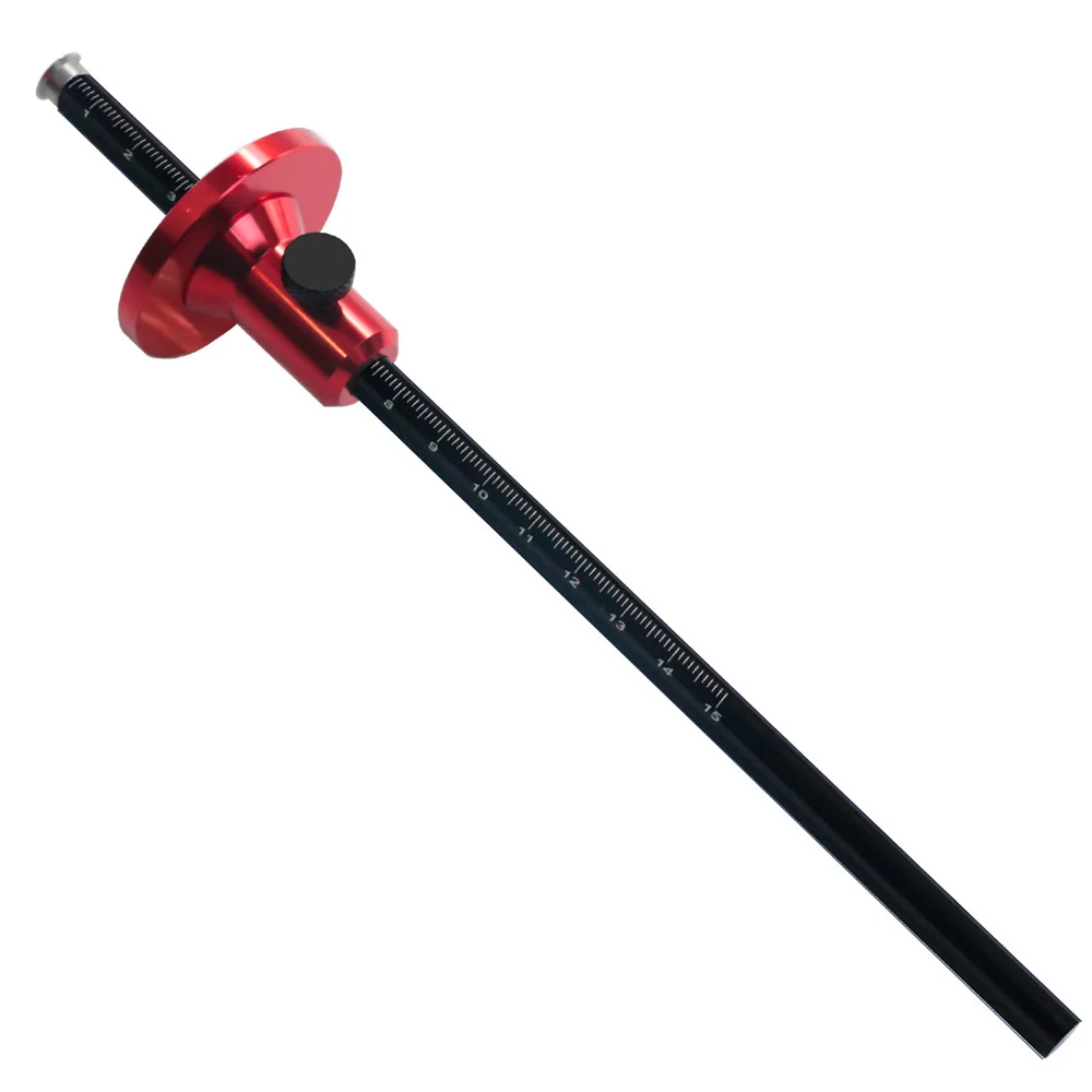 Wheel Marking Gauge Woodworking Scriber Dual Inch and MM Scale Parallel Line Drawing Mortise Measuring Tool