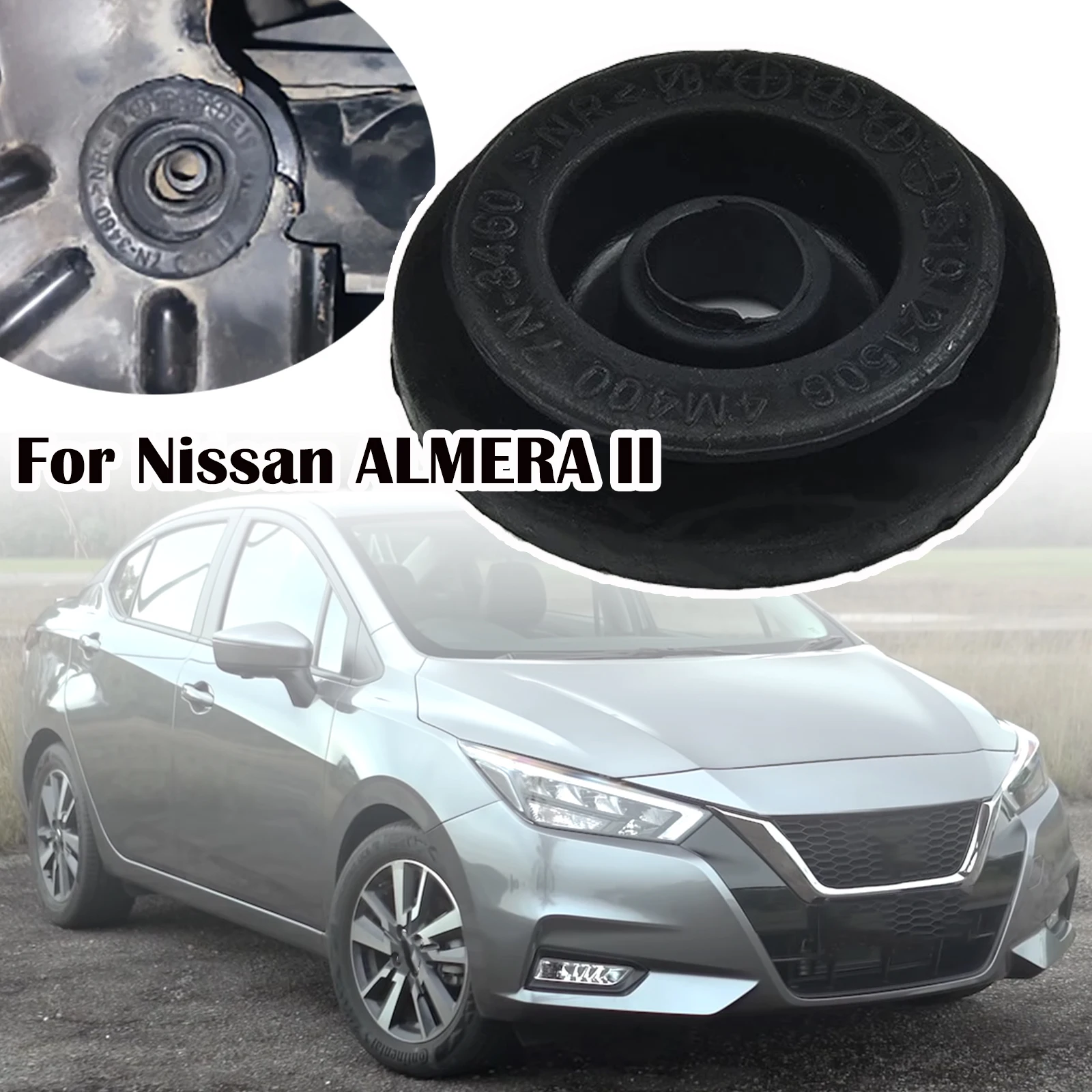 Upper Radiator Mount Bushing Rubber Holder Mounting Bracket Support For Nissan ALMERA II N16 TINO V10 21506-4M400 2001 2004 2005