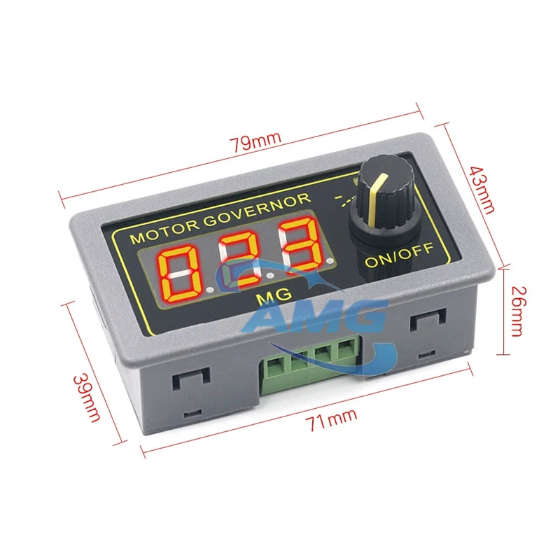 DC 5-30V 12v 24v 5A DC Motor Controller PWM Adjustable Speed Digital display encoder duty ratio frequency MAX 15A ZK-MG