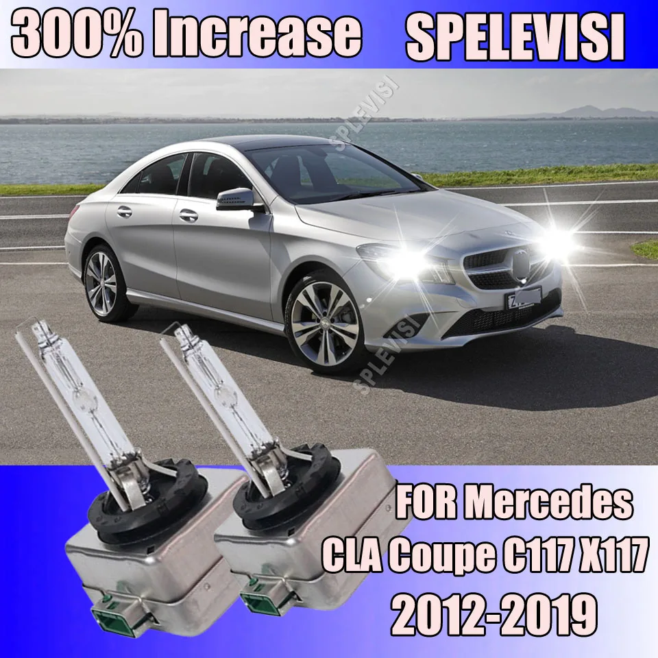 2Pcs Car Headlight Bulbs D3S HID Lights 6000K For Mercedes-Benz CLA200 CLA250 CLA45 2014 2015 2016