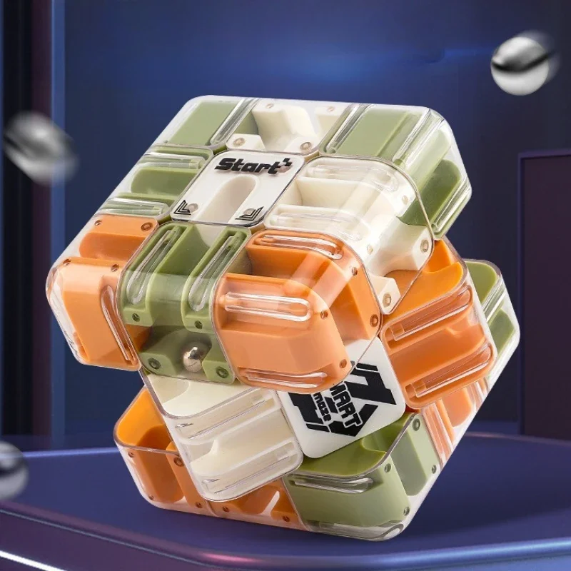 Ball Maze Puzzle Third-order Cube Learning Education High IQ Fidget Relieve Stress Relief Toy Antistresse Relieving Anxiety