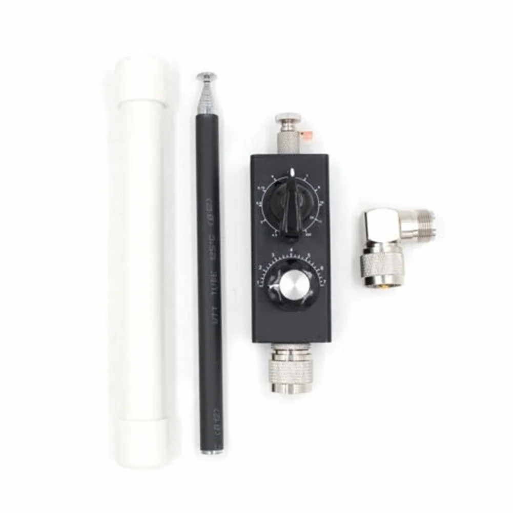 20W For QRP Full Band Shortwave Tuned For Antenna 5MHz-55MHz With M Connector Adjustable Telescopic Aluminum Alloy For Ham Radio