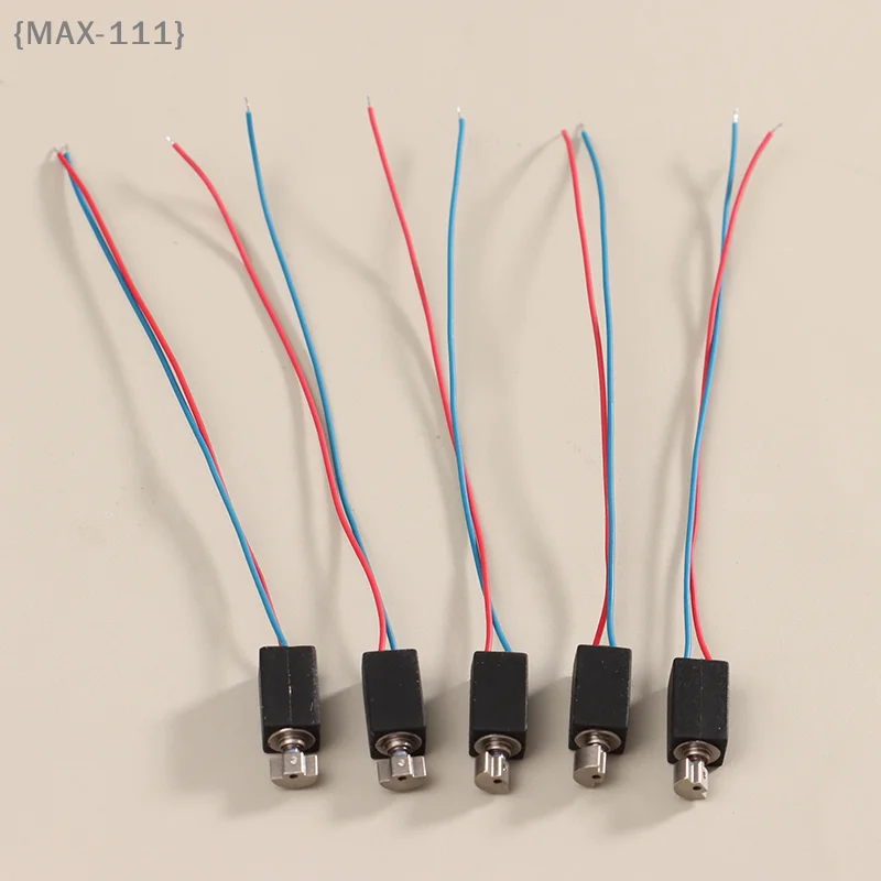 【F2-MAX111】5Pcs 4x8mm 0408 Mini Micro DC Vibration Motor - 3V Hollow Cup Coreless Small with Eccentric Wheel for DIY Massager To
