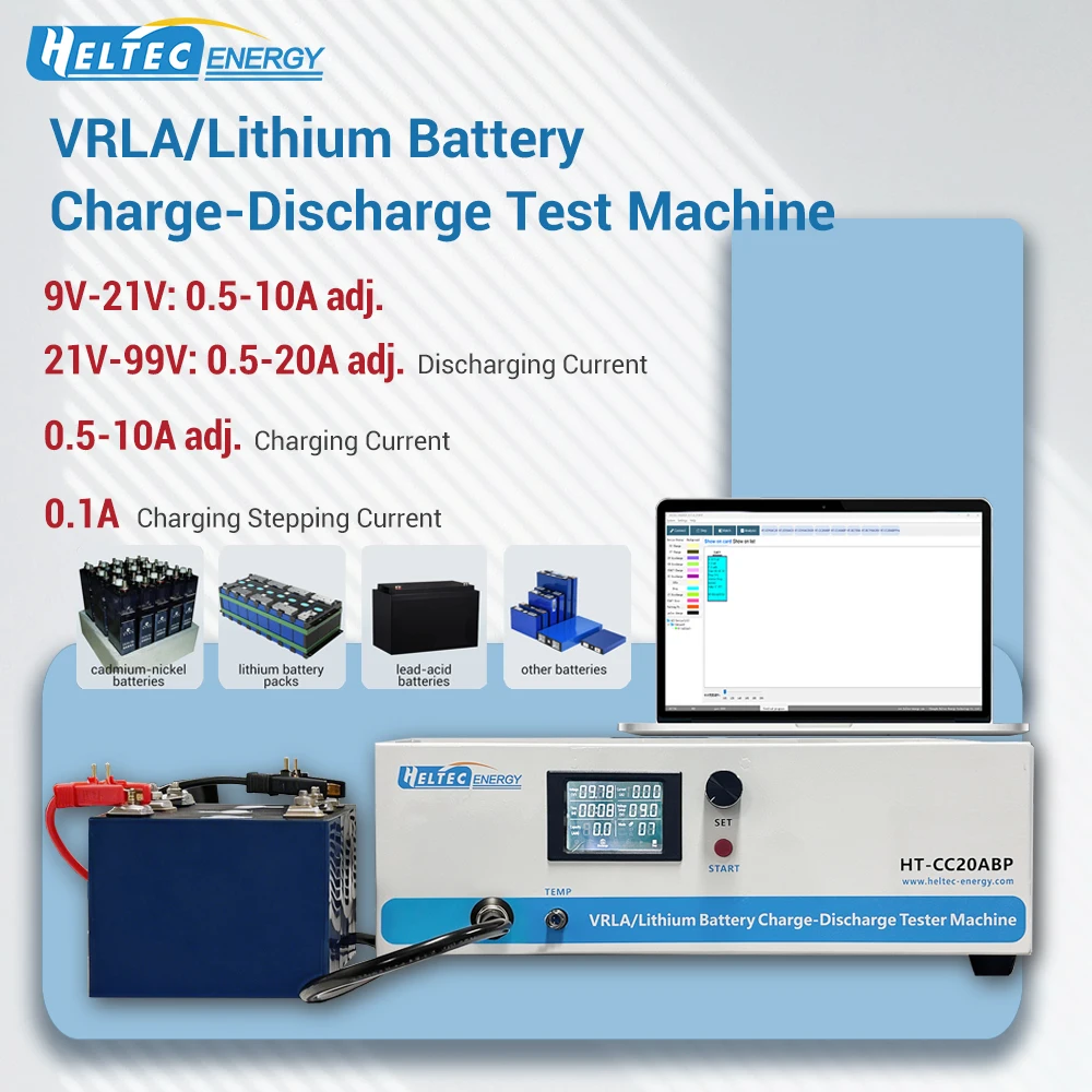 Lithium Lead Acid Battery Charge Discharge Tester High Precision EV Battery Capacity Cycler Cycles Aging Test Machine 0.1A Adjustable Current Reverse Polarity Protection LCD Battery Analyzer For Battery Factory Repair Shop Electric Vehicle Workshop ﻿