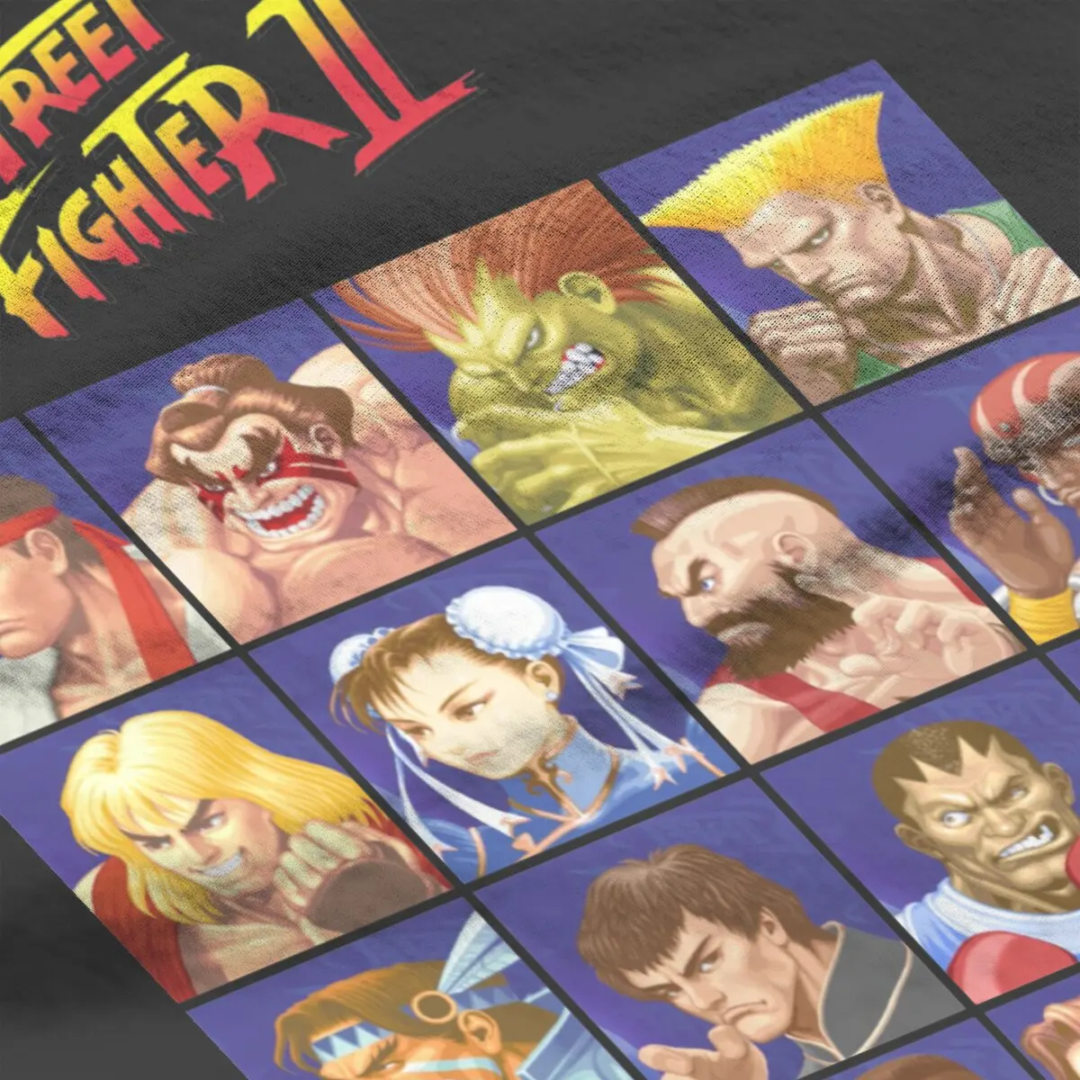 Men\'s T-Shirt Street Fighter II Select Character Leisure Cotton Tees Short Sleeve All Characters Active T Shirt Clothes Printing