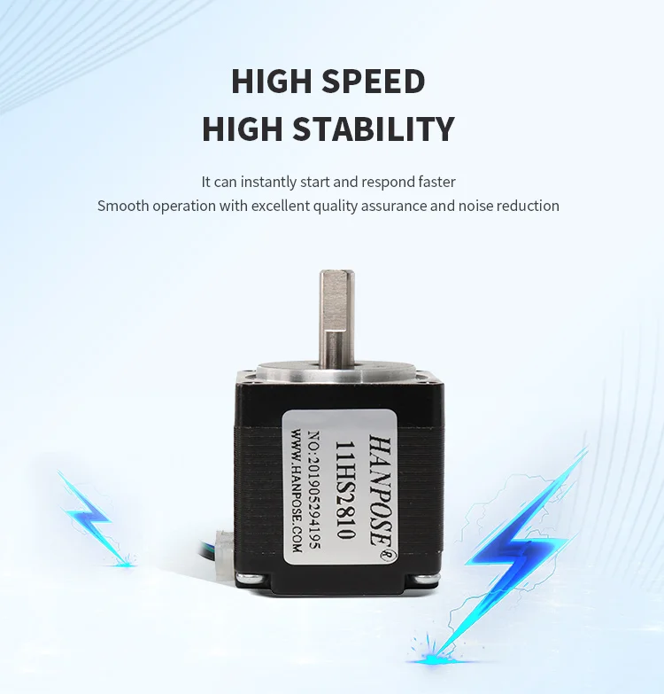 hanpose Nema11 Stepper Motor 11HS3410 1.0A 28x34mm 0.17N.M High torque two phases 4 wires  for new CNC router 28 Stepper Motor