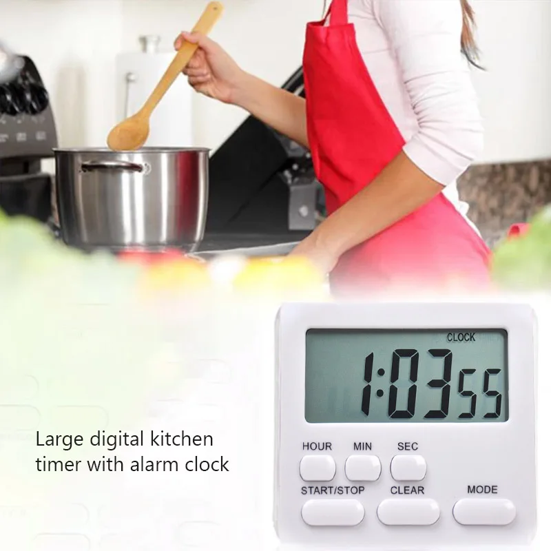 Digitaler Küchenwecker mit Display, Schlaf-Stoppuhr, Countdown-Uhr für Kinder und Schüler, Zeitmanager – Detail 9