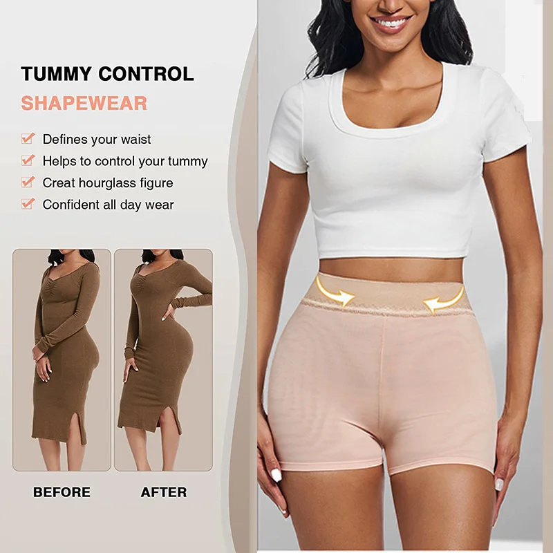 GUUDIA 엉덩이 푸시 업 Shapewear 반바지 레이스 자카드 메쉬 통기성 엉덩이 강화 팬티 엉덩이 리프트 업 팬티 여름 셰이퍼