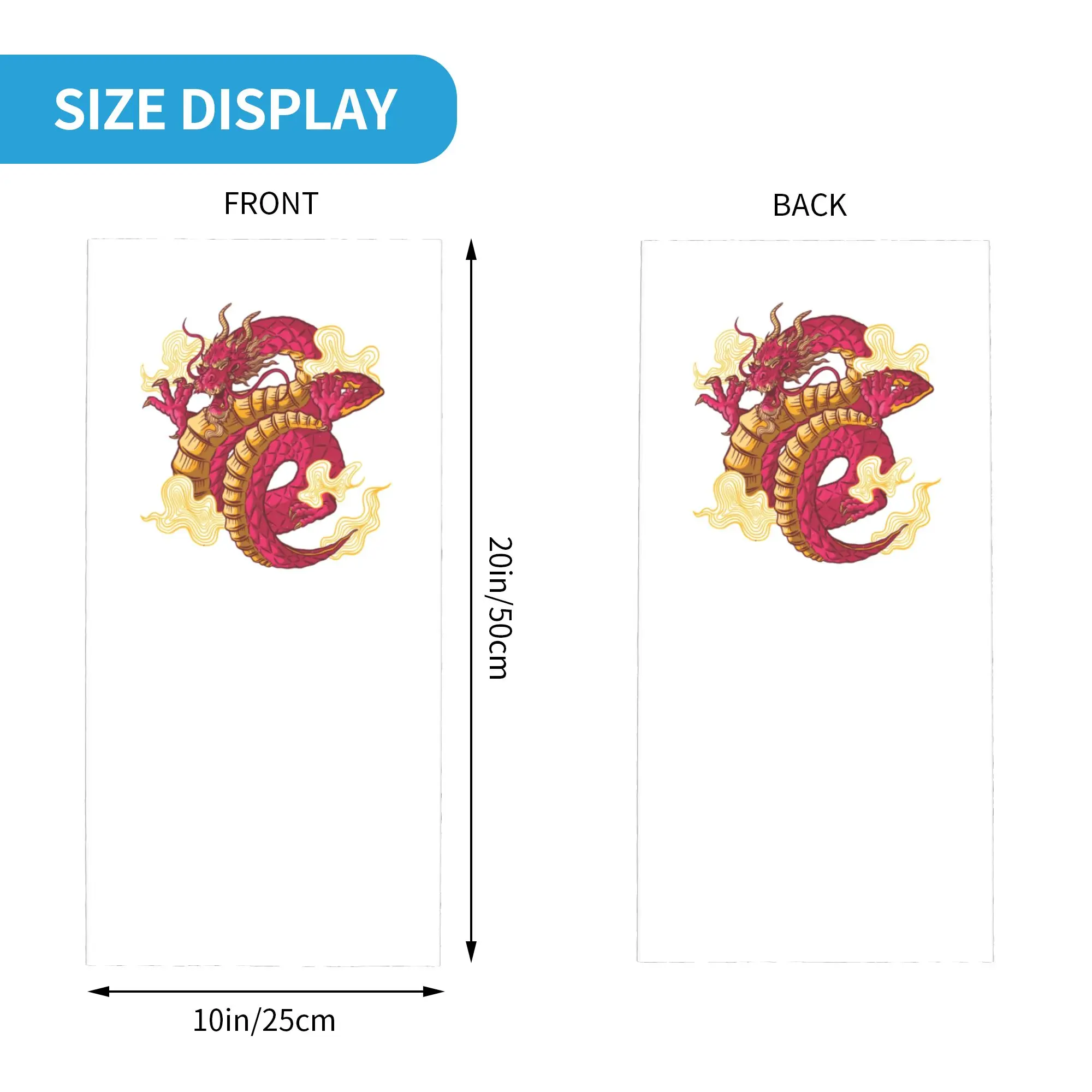 Custom Chinese Dragon Tattoo Bandana Neck Gaiter for Ski Cycling Women Men Wrap Scarf Tradition Asian Style Balaclava Warmer