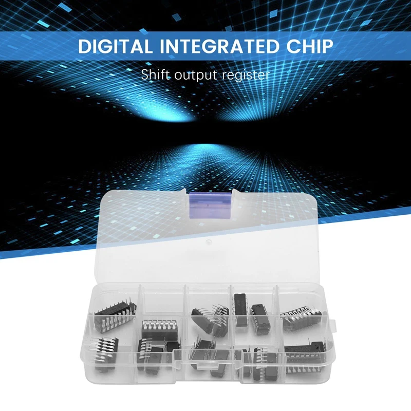 40Pcs 74Hcxx + 74Lsxx Series Logic IC Assortment Kit, Digital Integrated Chip(20Pcs 74Hcxx+20Pcs 74Lsxx)