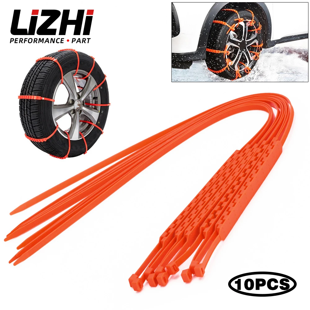 

10Pcs Car Winter Tire Wheels Snow Chains Snow Tire Anti-skid Chains Wheel Tyre Cable Belt Winter Outdoor Emergency Chain STC01