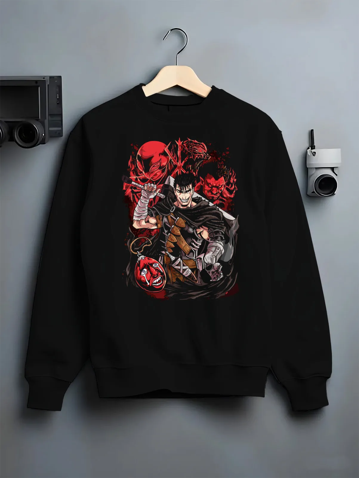 Beserk Guts ft Griffith & Zodd Eclipse Anime Inspired Hoodie T Shirt Sweatshirt