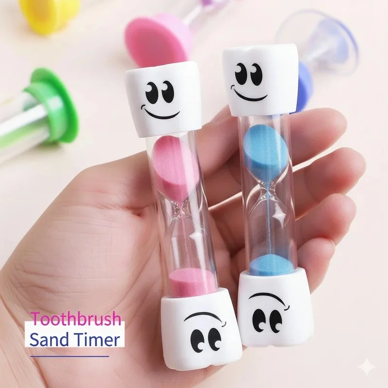 Smiling Teeth 2-minute Hourglass Toothbrush Timer Hourglass Cute Children Brushing Hourglass Home Decor
