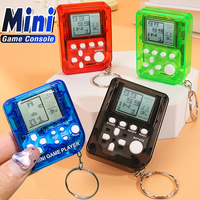 Mini Pocket Classic Game Machine Keychain Ring Anti Lost Retro Nostalgic Kid Portable Handheld Game Console Toys Gaming Player