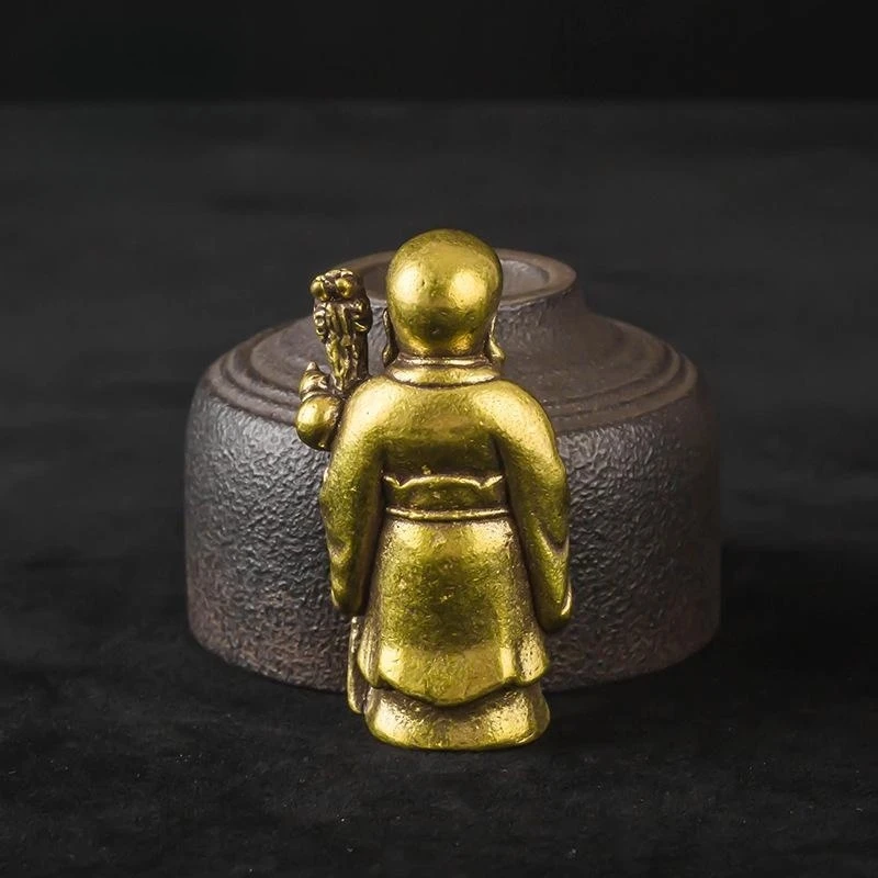 Brass Antarctic Immortal Statue Home Desktop Decoration Ornament