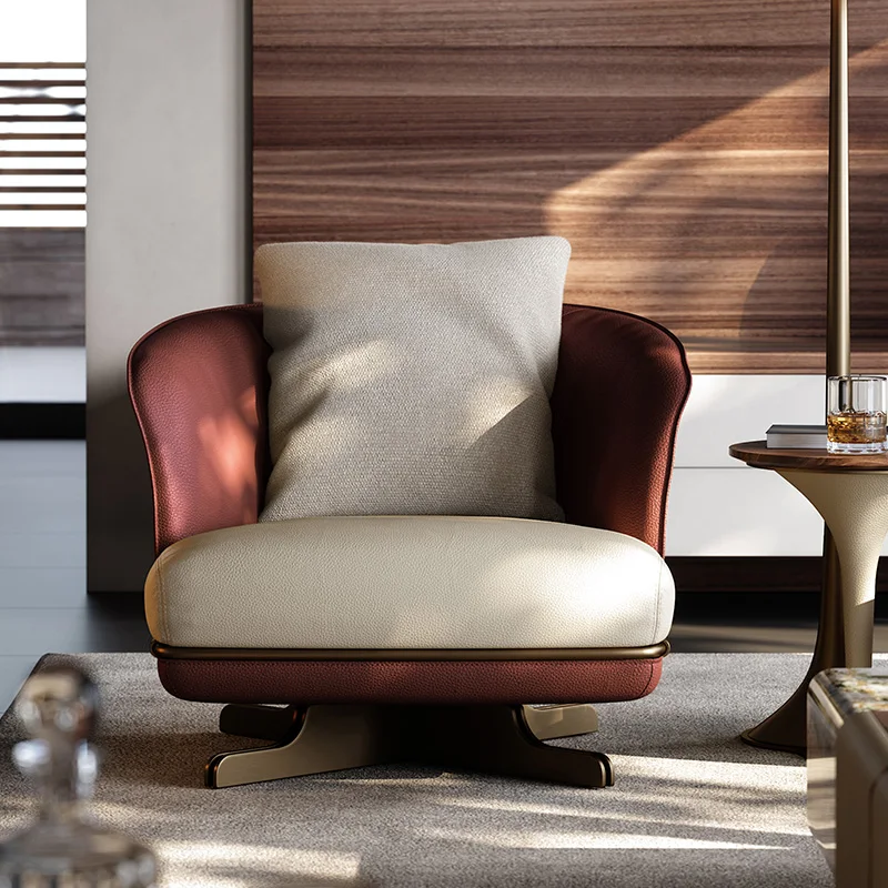 

Bar Dresser Chairs Luxury Designer Lazy Individual Lounge Arm Reading Modern Living Room Chairs Balcony Sillones Salon Furniture