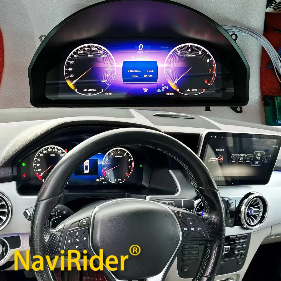 For Mercedes Benz GLK 2008-2015 Full LCD Digital Instrument Panel Car Virtual Cockpit Speedmeter Dashboard Clock  Gauge Cluster