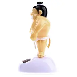 Gift Funny Sumo Wrestler Solar Power Swinging Car Interior Dashboard Ornament Gift Colocação No Carro