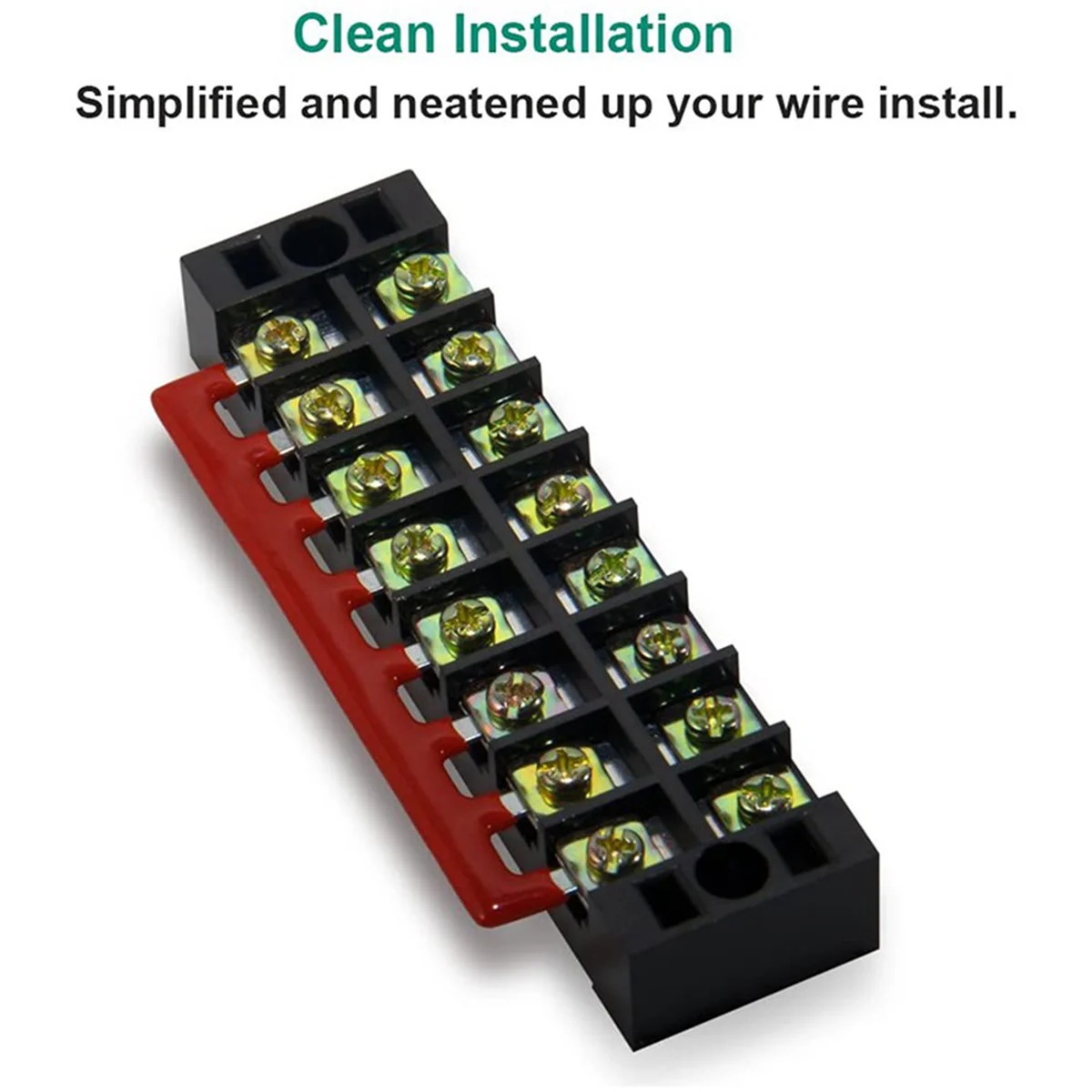 High-end 4 Pc 8P Terminal Block, 4 Pc 8P Shorting Bar, TB1505 Flame Retardant Copper Terminal Short-Circuit Terminal