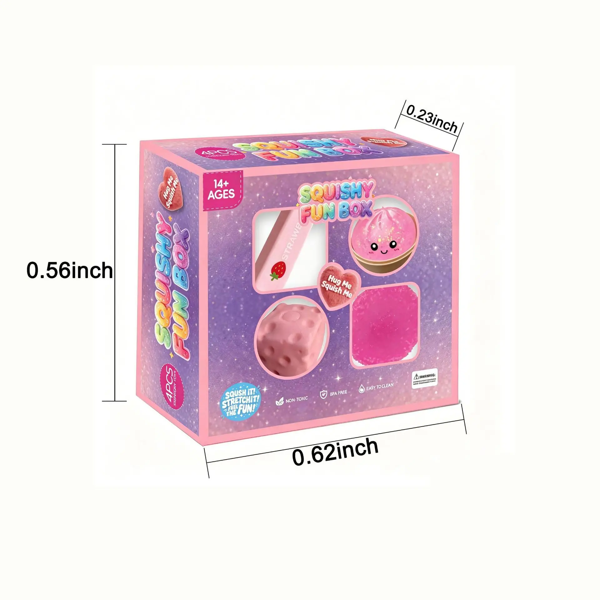 A Set Maltose Squishy Stress Relief Toys Set Soft Squeeze Fidget Toy Box Pack Cute Slow Rebound Decompression Toy Gift for Adult