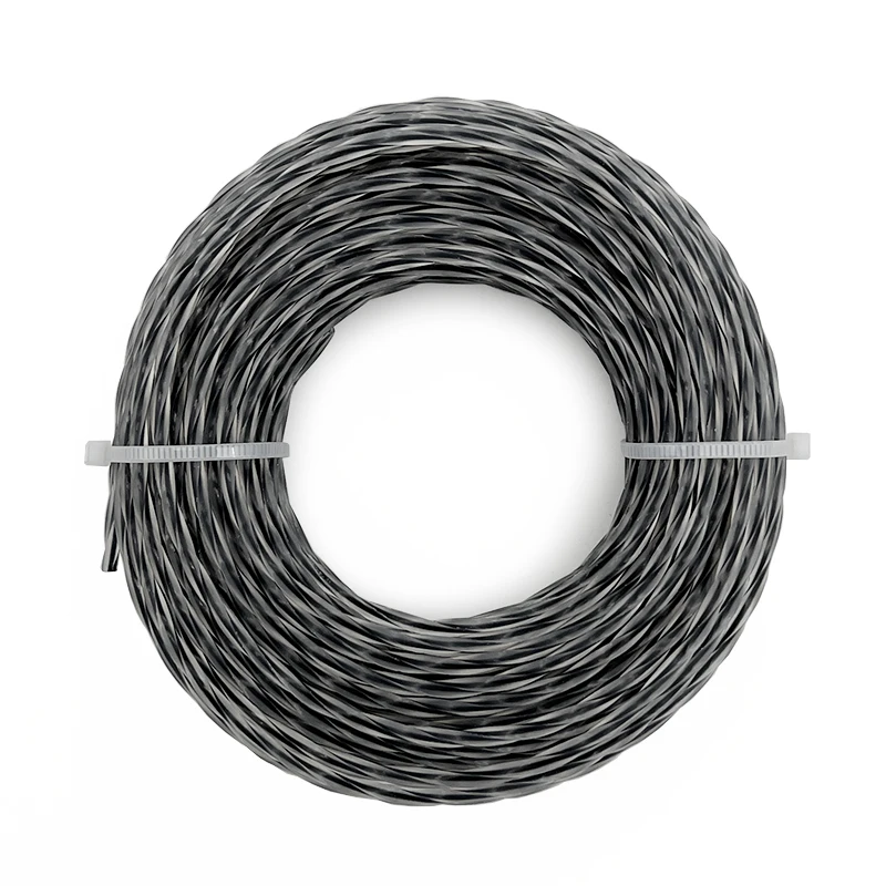Garden Power Tool Accessories Grass Brush Cutter Parts Bicolor Twist 3.0mm 15m Trimmer Line