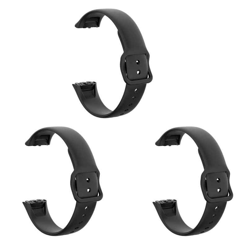 

N75R-3X спортивный ремешок для часов для Samsung Galaxy Fit SM-R370, мягкий силиконовый сменный ремешок, черный