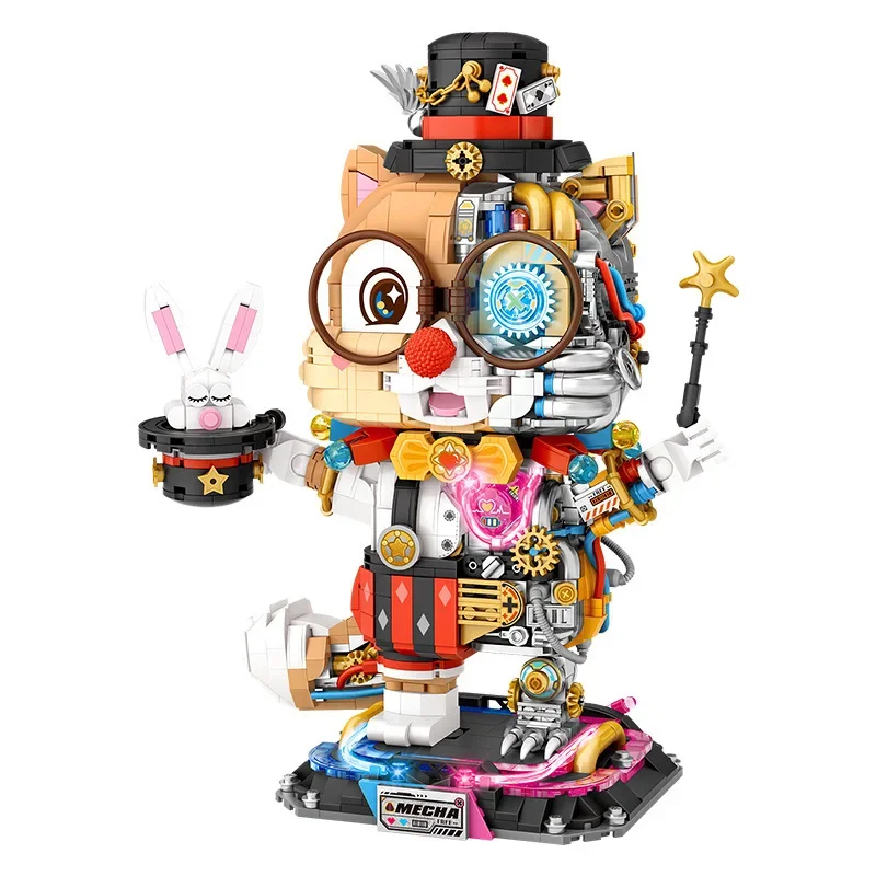 LOZ-1956 Small Particle Building Blocks Mechanical Squirrel Shape Assembling Brick Toys Children Puzzle Matching Gift 340Pcs