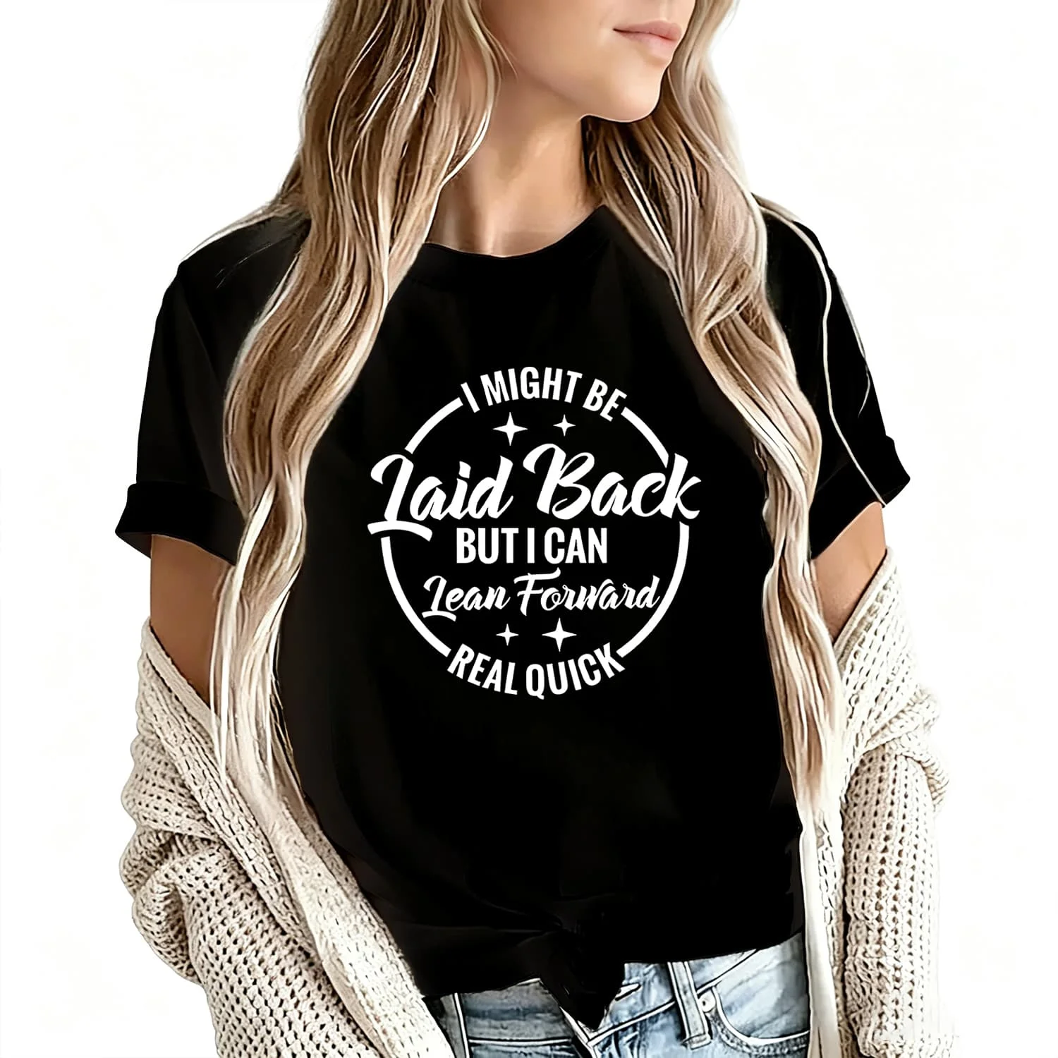 Quickly Snuggle into Your Arms Women's T-Shirt 100% Cotton Funny Graphic Short Sleeve Tee Novelty Shirt Casual Crew Neck Top S-5Xl