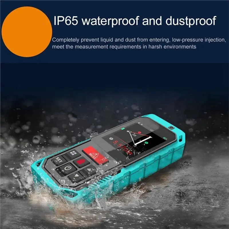 WORTHOWN-Professional Outdoor Bluetooth Rangefinder 60M For Any Two Points Camera Laser Distance Meter Measurement Tool
