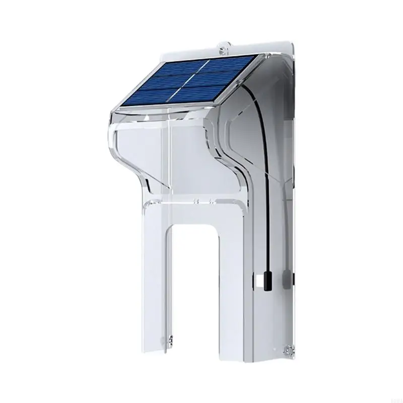 

Doorbell Rain Cover with Solar Panel Universal Doorbell Waterproof Protector