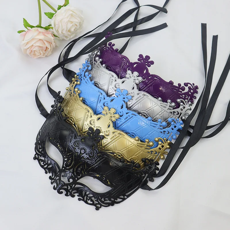 New Silver Black Sexy Ladies Masquerade Ball Mask Venetian Party Eye Mask Lace Up Carnival Fancy Dress Costume Sexy Party Decor