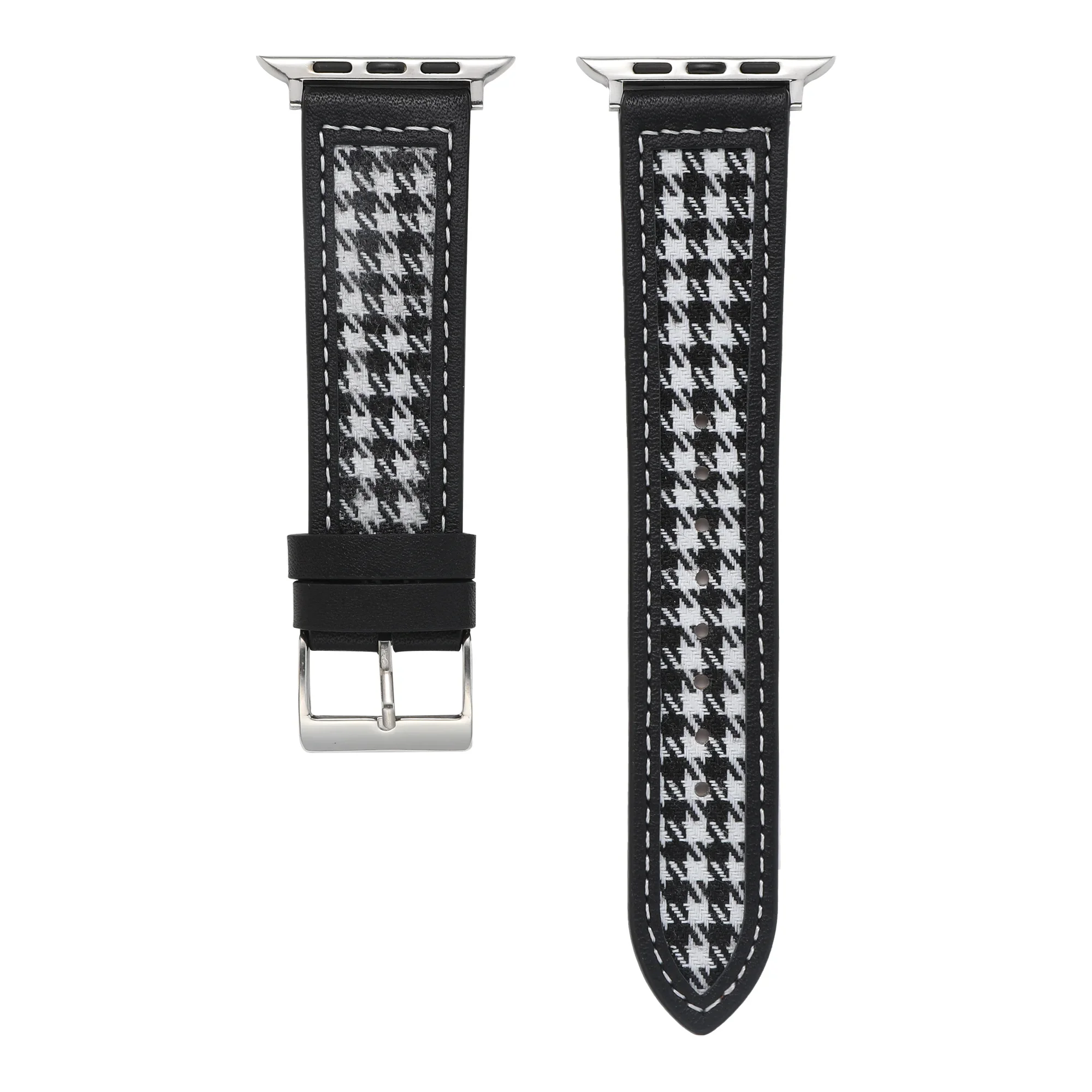 Leather Strap For Apple watch band 10 9 8 7 45mm 41mm 42mm 46mm Canvas Sports Bracelet Wristband iWatch series 6 5 4SE 44mm 40mm