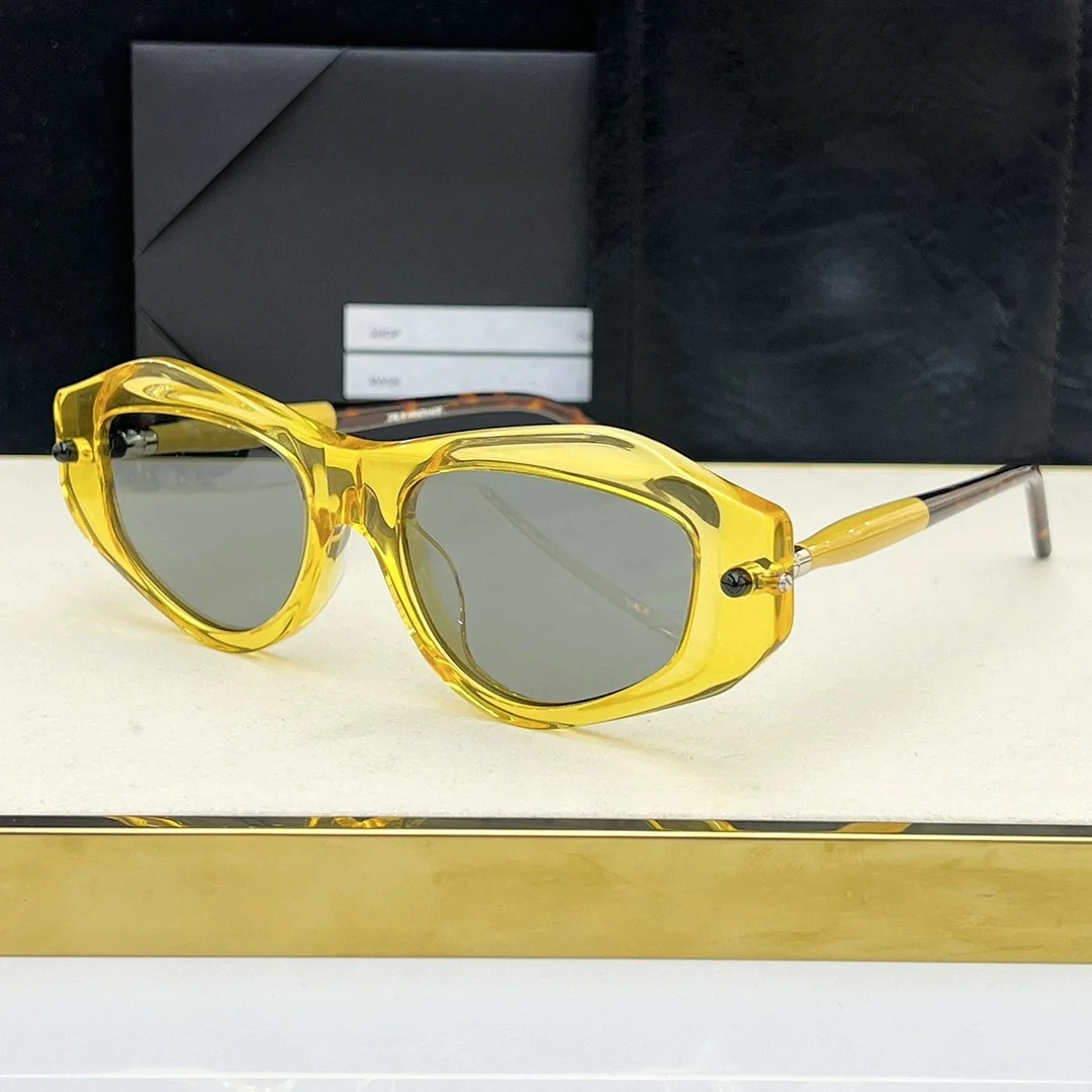 Belight Optical MASKE P15 Oval Shape Vintage Retro Acetate Men Women Cool Fashion Trendy Sunglasses With Case