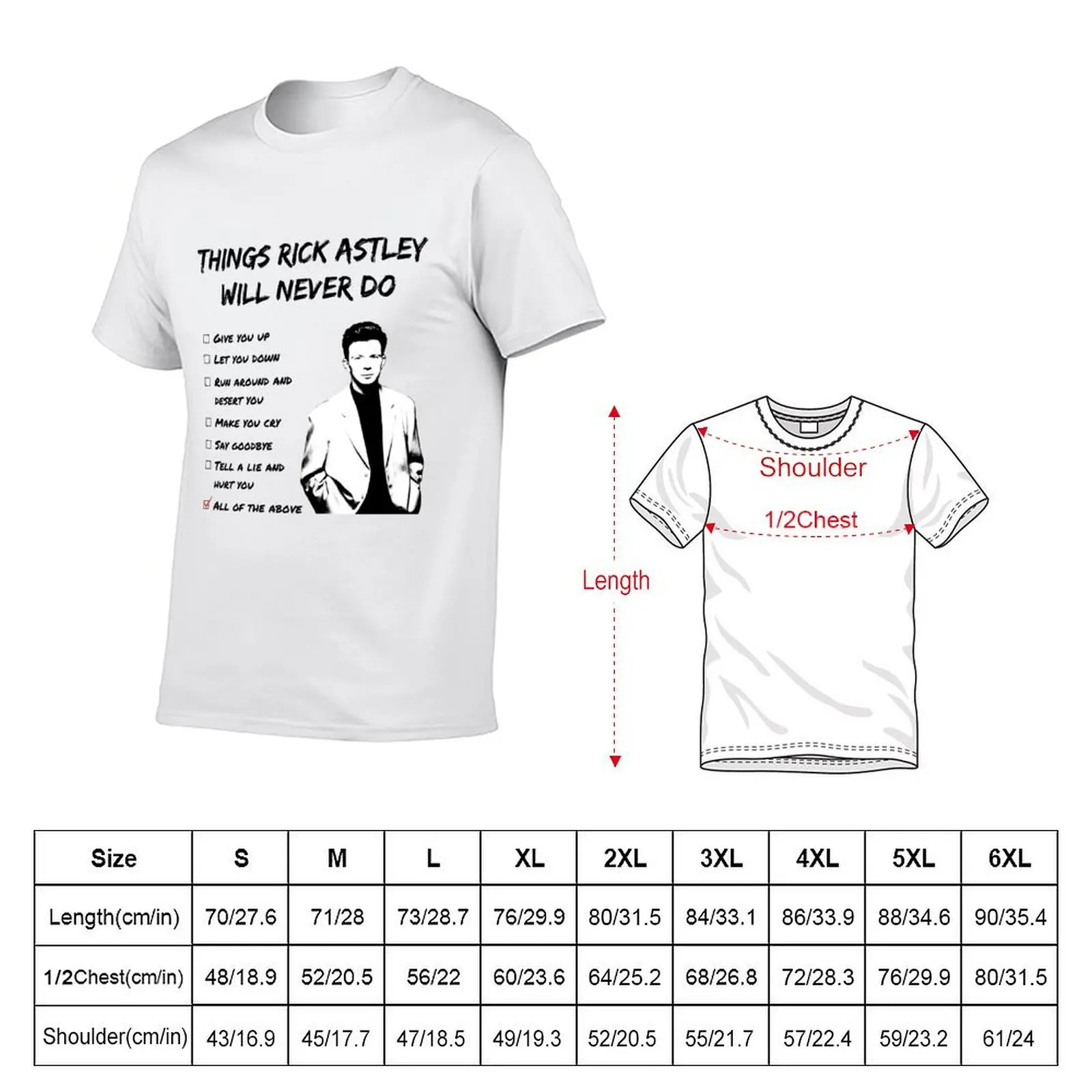 Rickroller (dark) T-Shirt Anti-Wrinkle Short Sleeve T-Shirt