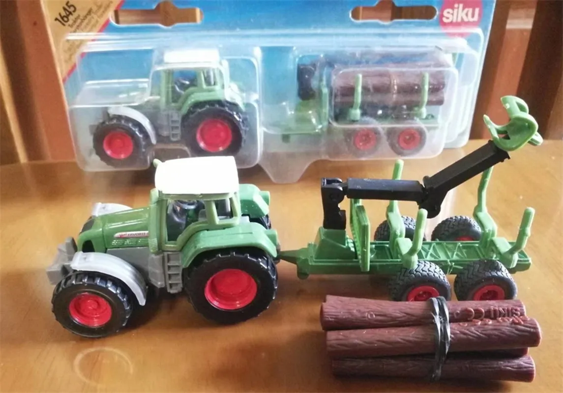 New product 1: 87 alloy tractor trailer model,original packaging tractor toys,children\'s gifts,wholesale