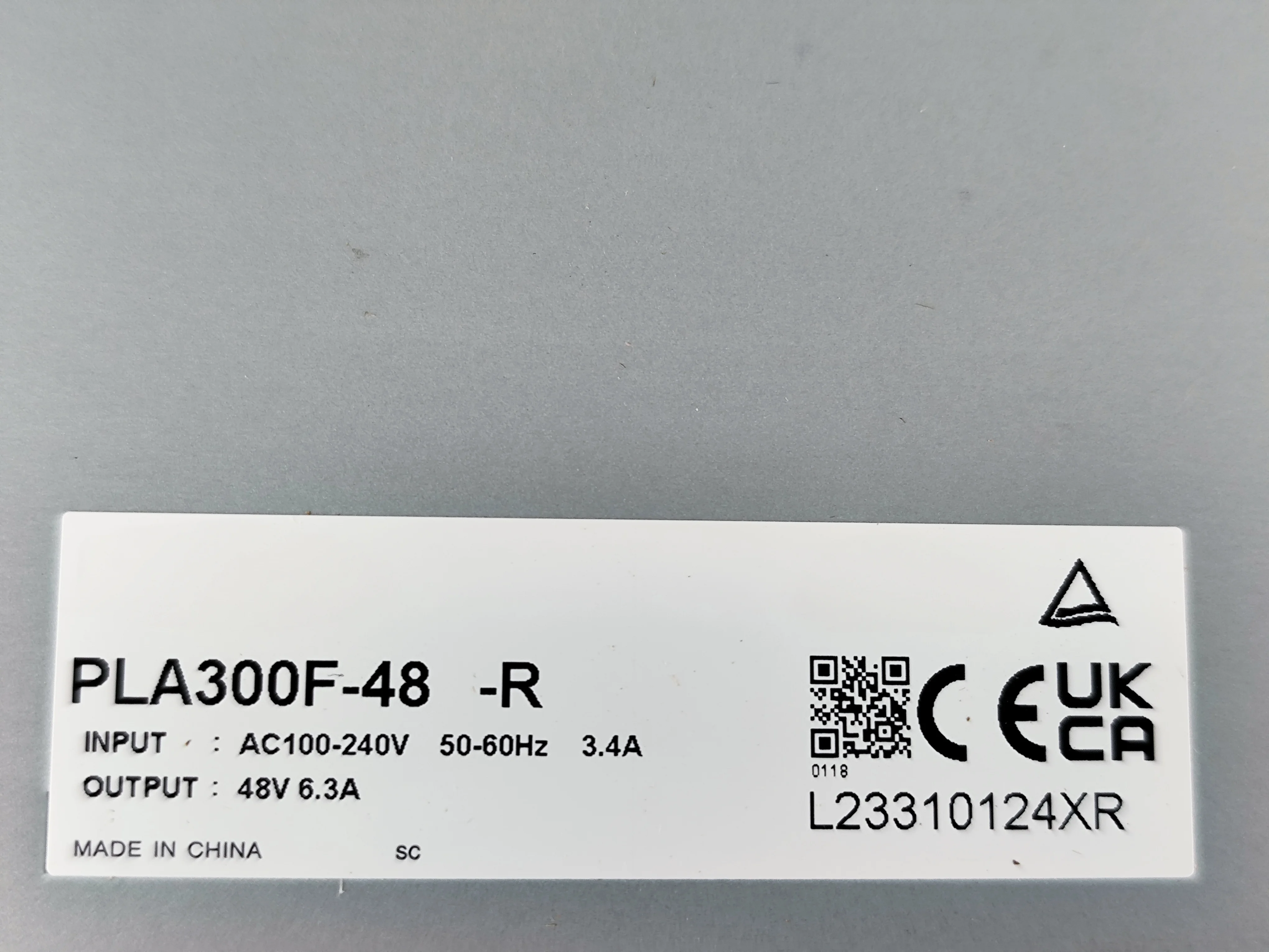PLA300F-48-R 48V 6.3A 600W Compact Switching Power Supply