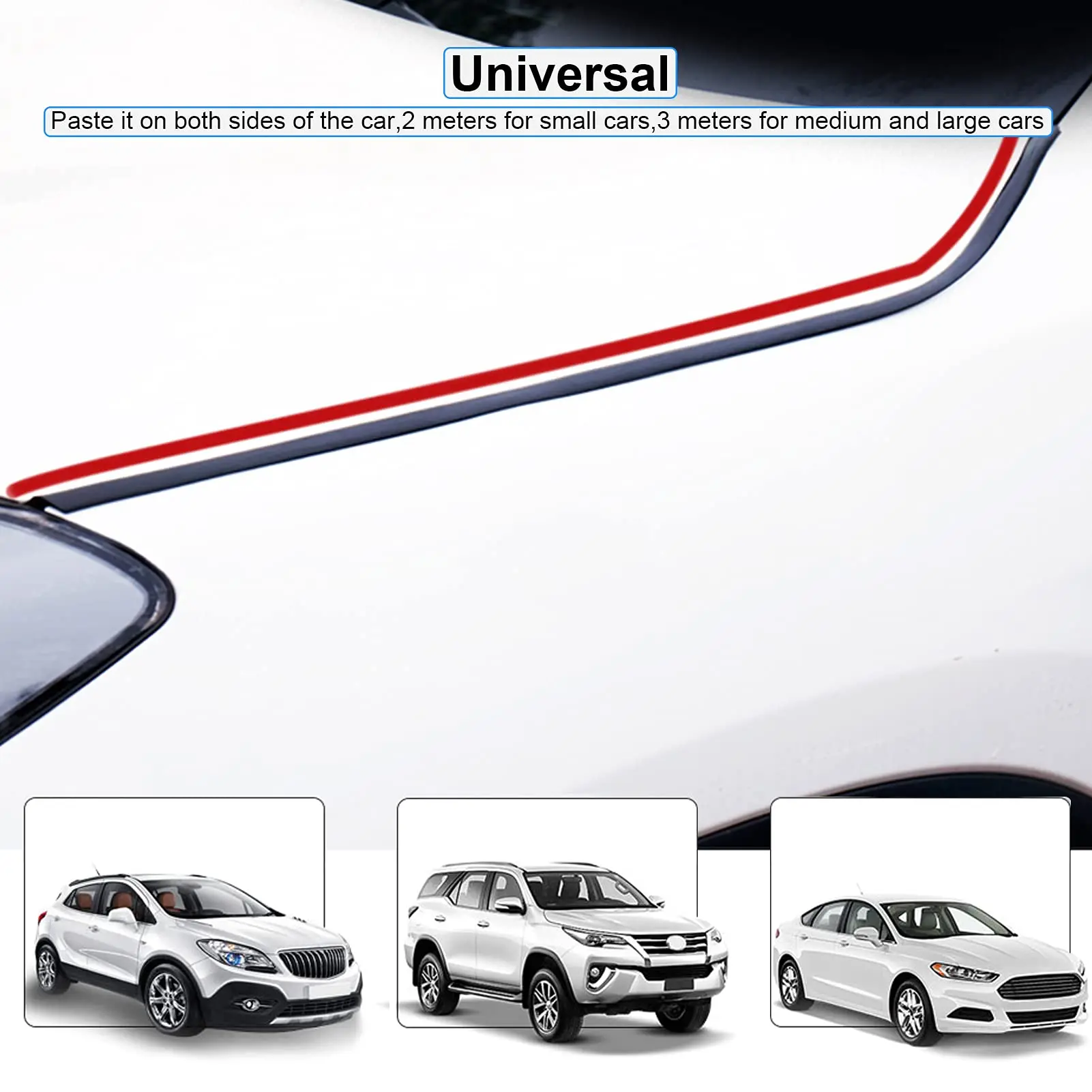 Car Hood Sealing Strip Engine Covers Seals Trim Universal Auto Rubber Seal Strip Sealant Stripping Rubber Waterproof Stickers