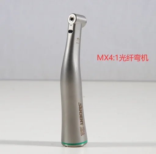 

Dental Fiber Optic Led Contra Angle 4:1 Low Speed Handpiece For KAVO Electric Motor