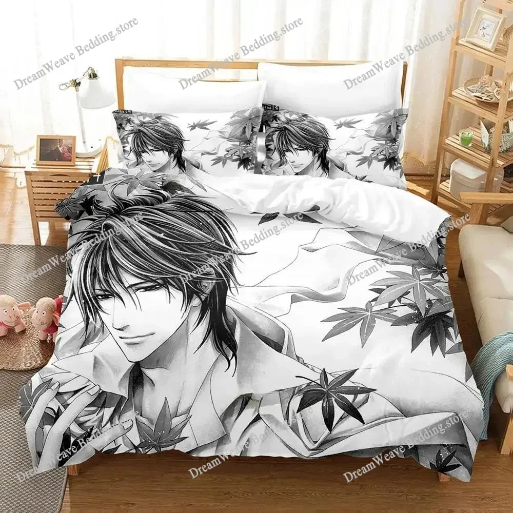 Brother X Brother Luxury Bedding Set Anime Cartoon Duvet Cover Set Comforter Bedspread Twin Single Size Printed Home Textile5929