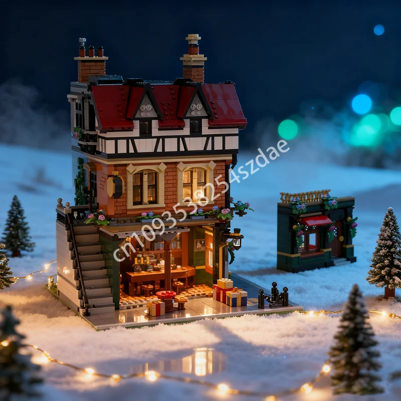 

3548pcs MOC Tudor Corner Pub Modulared Model Building Toys Blocks Construction DIY Christmas Gift Creative Education Birthday