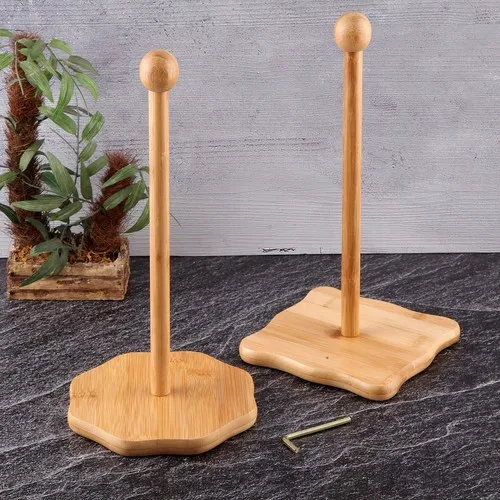 Tohana Bamboo Paper Towel Holder-Square