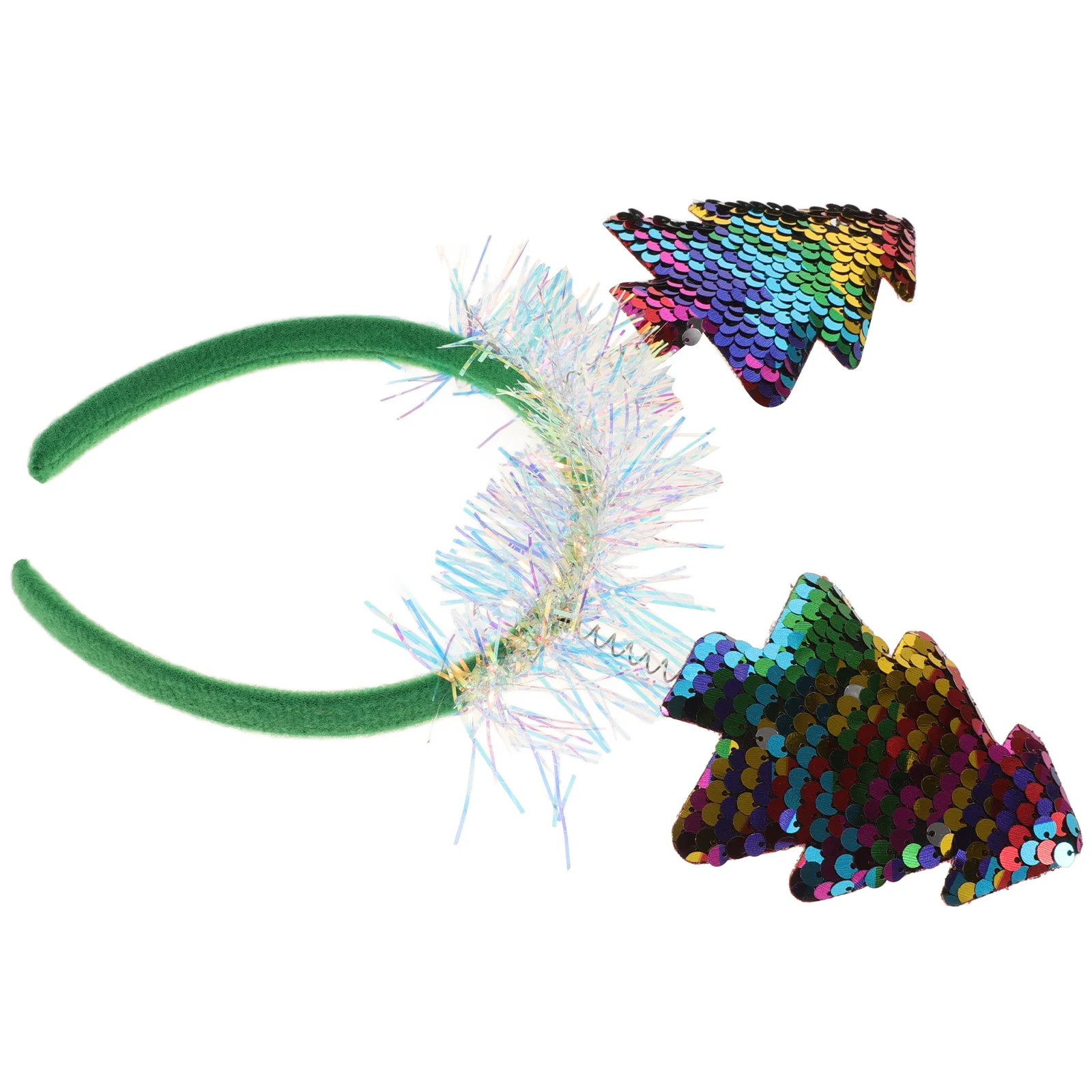 

Christmas Tree Headb Glitter Snow Boppers Hair Accessories Women Girls Party Photo Durable Comfort Long Wear Costumes Christmas