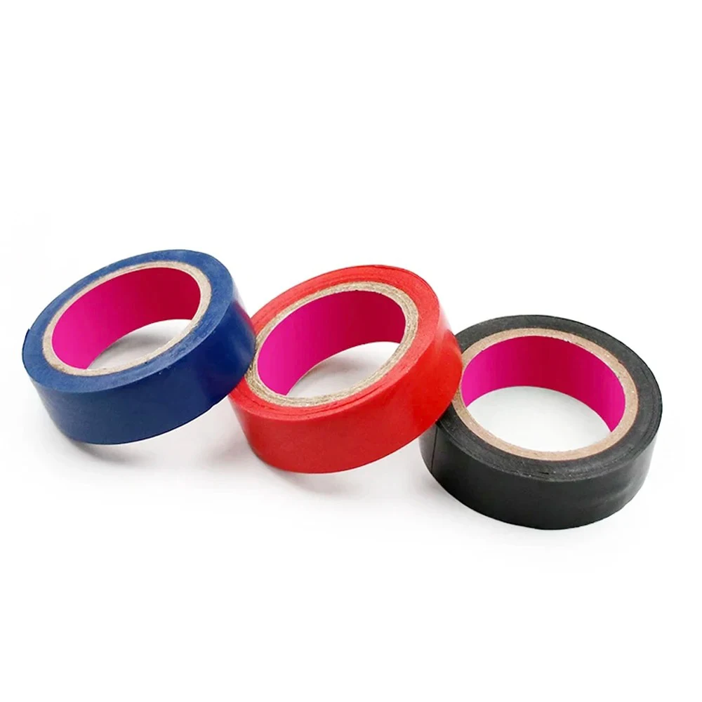 Color Electrical Tape PVC Wear-resistant Flame Retardant Lead-free Insulating Waterproof Eletrician White Black Red Blue Green