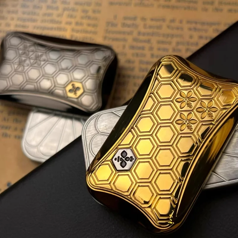 EDC Unlimited Tuning Fork Push Card Fidget Spinner Crisp Sound Decompression Magnetic Haptic Slider Fingertip Toy Gift