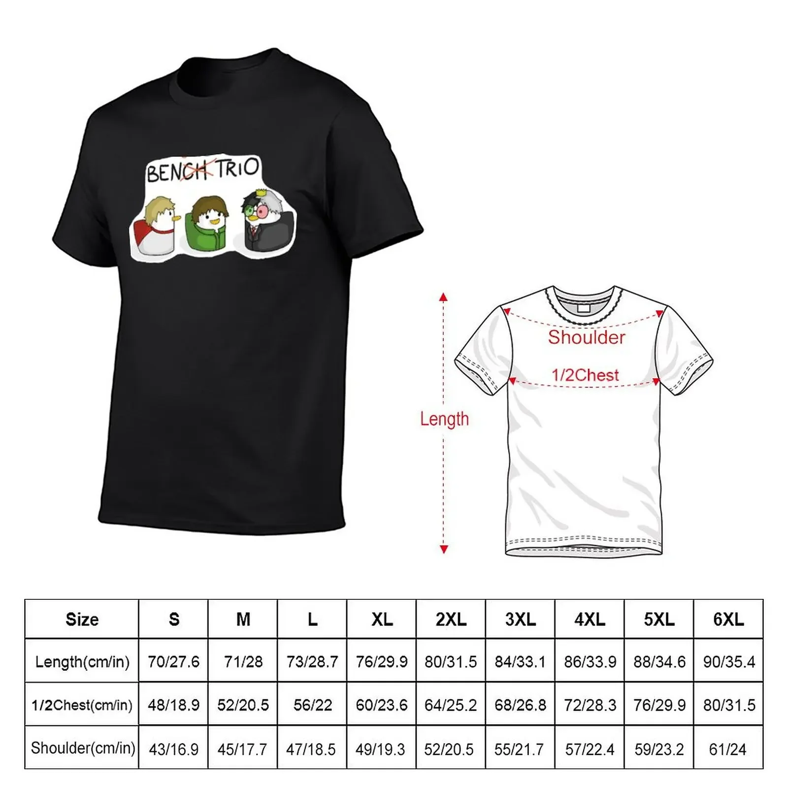 bench trio but benson (bensontrio)Sticker T-Shirt shirts graphic oversized t shirt funny t shirts men