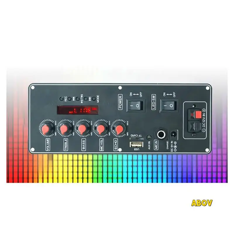 لوحة فك تشفير MP3 مع مقبض تعديل ثلاثي وباس يدعم MP3/WMA/WAV/Flac/Ape وحدة استقبال الصوت سهلة التشغيل #5