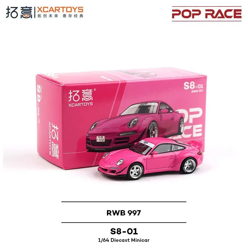 

Xcartoys POPRACE 1/64 Alloy RWB 997 Racing Car Model Miniature Collectible Christmas gifts for children
