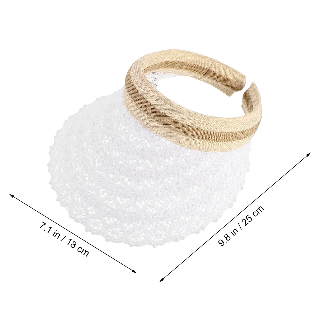 1Pcs Sun Protection Hat Japanese Style Lace Sun Block Big Brim Beach Vacation Outdoor Hat Fresh Design Breathable Sweatband