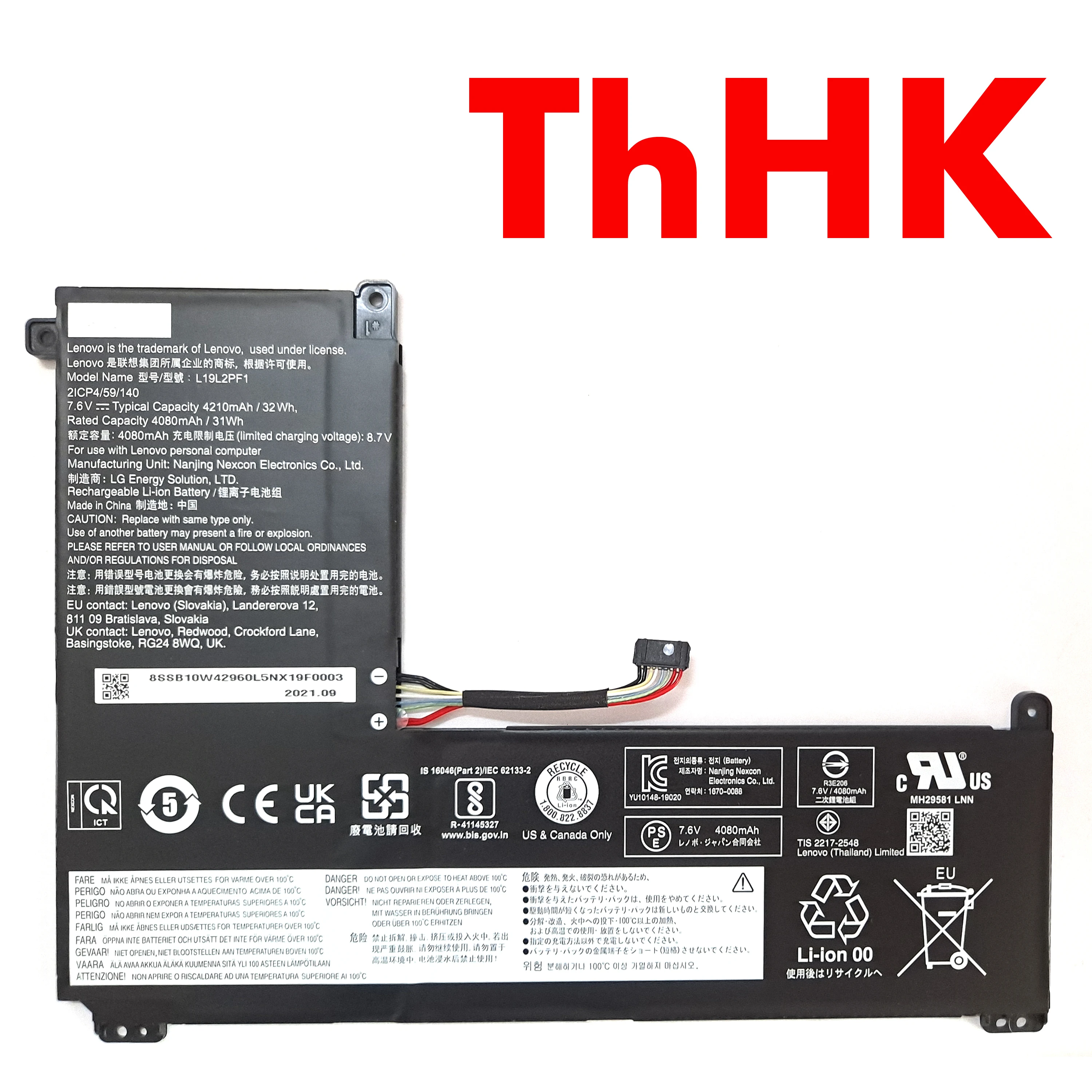 Genuine Original 32Wh L19C2PF1 L19L2PF1 SB10W42960 SB10W42962 Laptop Battery For Lenovo IdeaPad 1-11IGL05 1-14IGL05